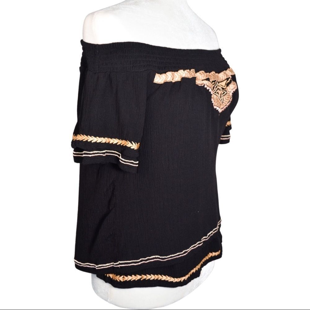 Anthropologie Boho Peasant Off The Shoulder Top - Picture 8 of 10